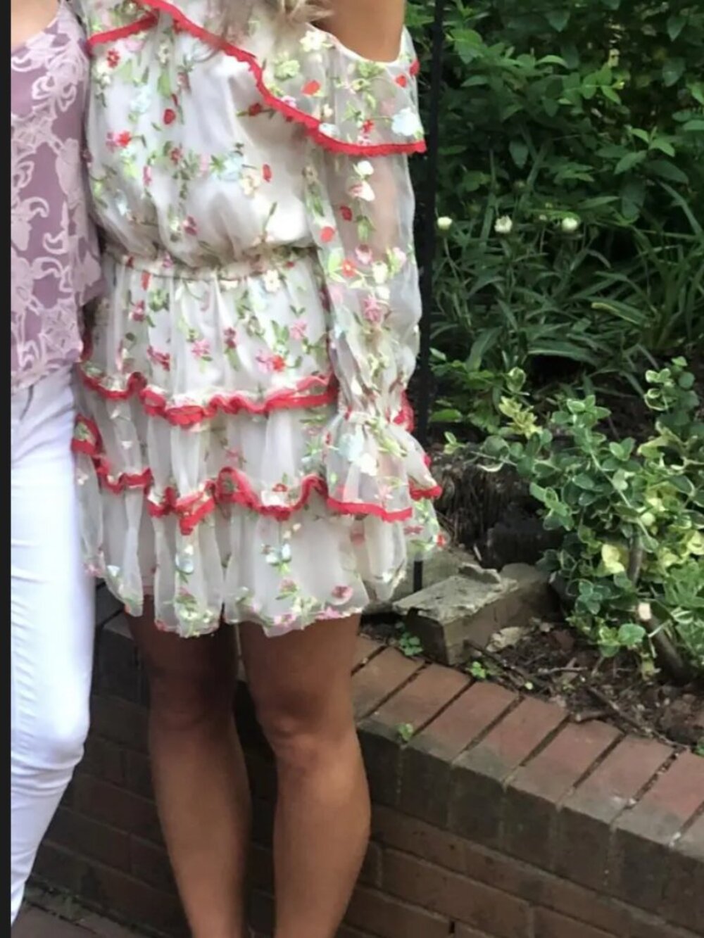 Alexis Ivory Floral Adeline Dress - Picture 1 of 6